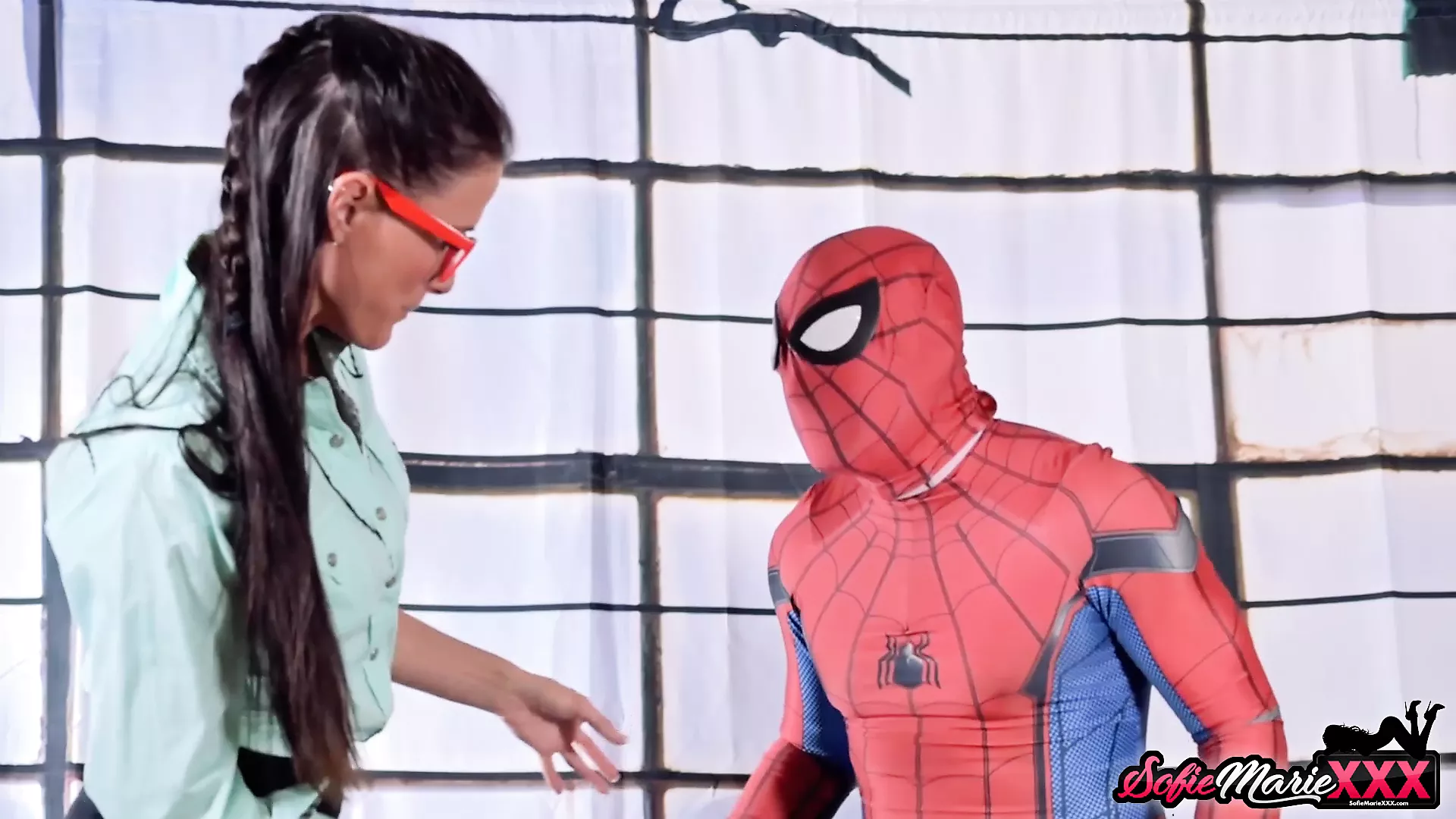 Naughty Aunt Sofie Marie Sucks Spidermans Massive Hard Dick