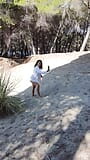 Stranger Filmed and Fucked Naked ExpressiaGirl on the Beach while She was Talking with her Boyfriend on the Phone snapshot 1