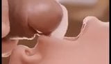Gęsta sperma wchodząca w soczyste usta młodej piękności snapshot 5