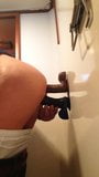 Two wall mounted dildos in my tight arse snapshot 2