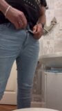 Pissing and wanking in my straight friend’s bathroom snapshot 1