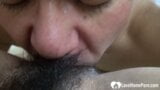 Hairy Asian moans while I destroy her slit snapshot 6