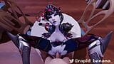 Widowmaker pussy getting soft fucked in missionary pose snapshot 3