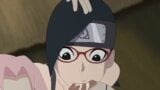 Futa sakura och sarada bultande hinata snapshot 1