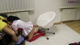 German MILF Nurse Katie Gives Young Virgin Boy His First Blowjob snapshot 6