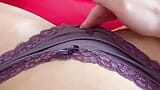 How can she wear such dirty panties?! Girl masturbates in stained creamy panties till cums snapshot 1