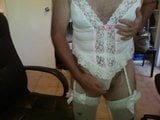 crossdresser in lingerie cum snapshot 2