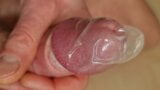 Condom Play crowned Glans cumming inside snapshot 6