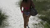 Follandome en bikini y sintiendo su polla dura correrse profundamente en mi coño rosa caliente snapshot 2