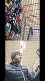 Clarabitch Flasging in public supermarket wallmart with huge toy deep in ass and deeptroath snapshot 4