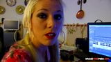 Hot blonde with tattoos gets drilled without mercy snapshot 4