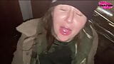 Cracky gets pissed on in the street snapshot 6