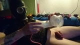 latex mask boy big dick cock vacuum pumping snapshot 1