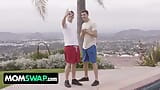 Step Moms & Step Sons Los Angeles Getaway feat. Barbie Feel & Alexis Abbey - MomSwap Group Sex snapshot 2