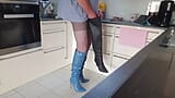 I had to jerk off again and cum in my hot Identita boots. snapshot 8