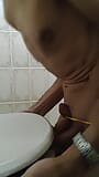 Smashing my balls with a toilet seat snapshot 3