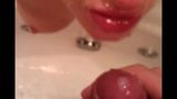 Cumshot in a bath snapshot 7