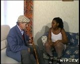 French Papy voyeur fucks a fat black girl snapshot 5