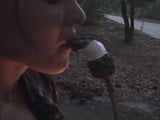 blowjob and fuck on a camping trip snapshot 2