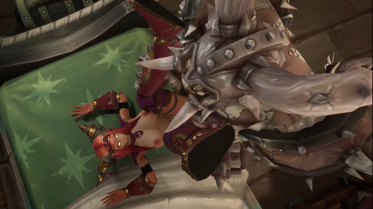 Redhead Elf smashed by an Orc Warlord : Warcraft Parody | xHamster