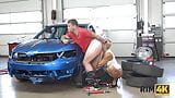RIM4K. Garage becomes place where MILF surprises hubby with rimming snapshot 13