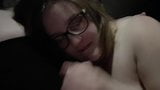 Cute BBW With Glasses Sucks Cock and Nipples snapshot 16
