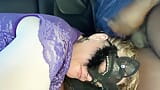 SSBBW heiße blondine twerkt großen hintern und spielt draußen mit titten, dann blowjob im auto snapshot 10