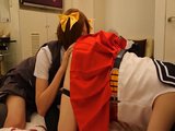 Japanische Transvestiten verbinden Sextape in Cosplay 2 snapshot 9