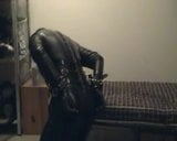 Young rubber slave having his breakfast snapshot 1