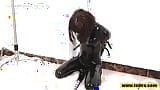 Fejira com Monoglove bondage and gas mask Vibrators orgasm play snapshot 3