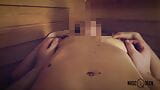 Homemade Sauna Whisking for beautiful elder lady POV snapshot 18