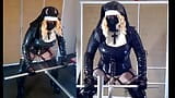 Lustful latex nun roughly fucks and cums twice in fleshlight snapshot 19