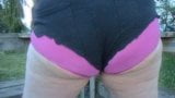 CHETTO DOES OUTDOOR STRIPTEASE CLOSE UP BIG ASS WIDE OPEN 4U snapshot 14