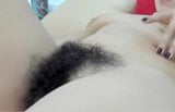 Mature amateur with a very hairy cunt, close-up snapshot 5