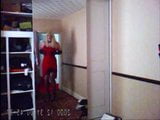 性感的红色连衣裙和内衣 snapshot 5