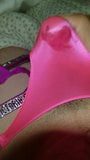 Pumping cum through a brand new Victoria secret satin thong snapshot 1