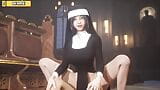 Hentai 3D - 108 Goddess ( ep 84) - make love to the nun in the church snapshot 2