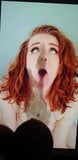 huge cumshot on ahegao redhead girl after 20 days of nofap snapshot 8