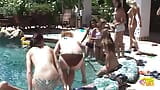As these hot girls scream and cum the pool cools them off snapshot 2