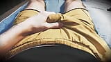 The guy in yellow shorts is entertaining himself snapshot 7