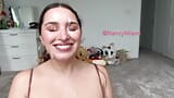 Sexy girl showing off cumshot snapshot 2