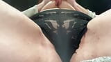 Wet Black Lace Panties snapshot 4