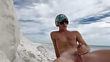 Perfect beach spot to get naked and jerk my big dick snapshot 11