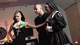 Two Nuns Exorcise Their Demons by Taking Big Cocks in Their Wet Holes snapshot 2