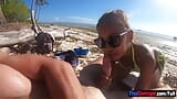 Strandsex in der Öffentlichkeit mit thailändischer freundin mit dickem arsch, die einen erstaunlichen dicken arsch hat snapshot 10