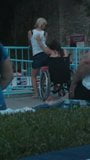 Lesbian wheelchair lap dance snapshot 2