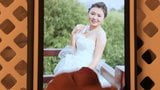 Cum tribute to Baby Face Chinese Bride with dirty talk snapshot 4