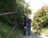 Beautiful dark haired babe from Germany gets fucked near the road snapshot 2