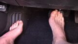 My hot NY feet on the pedals of my rental car in Tampa, FL snapshot 4
