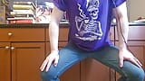 Study Break: Teen Boy has a Buttplug Potty Dance snapshot 1